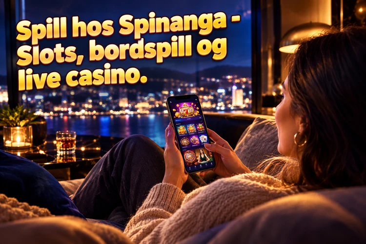 Spill hos Spinanga - Slots, bordspill og live casino